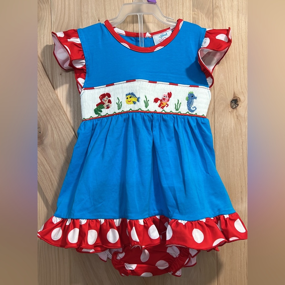 Sweet LaRose Little Mermaid Diaper Set